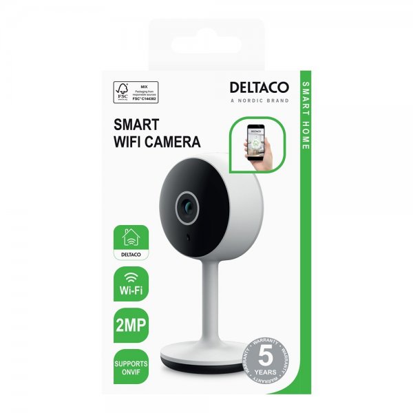 Deltaco Smart Home WiFi-kamera med bevegelsesdeteksjon