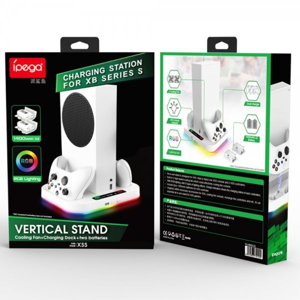 Ipega Xbox Series S Dockingstasjon med RGB vifte