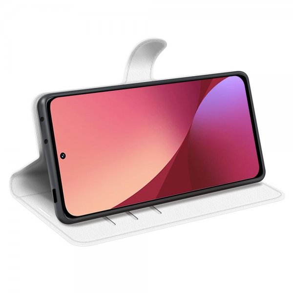 Xiaomi 12/12X Etui Litchi Hvit