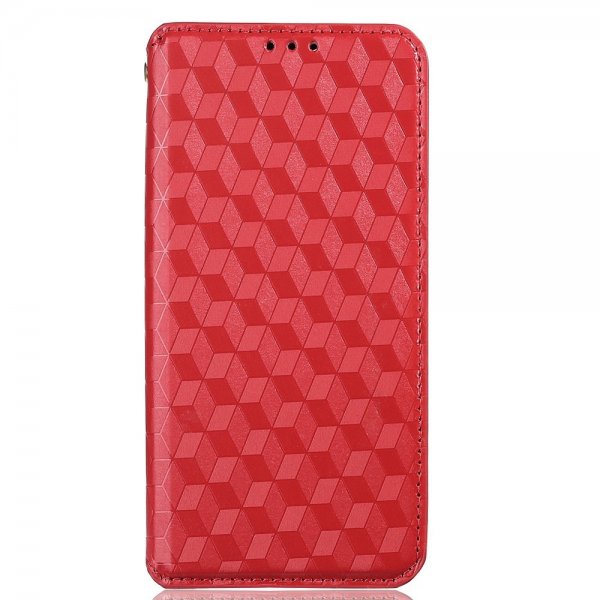 Xiaomi 12/12X Etui Rombemønster Rød