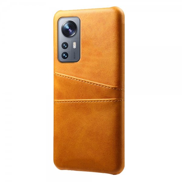Xiaomi 12/12X Deksel med To Kortlommer Lysebrun