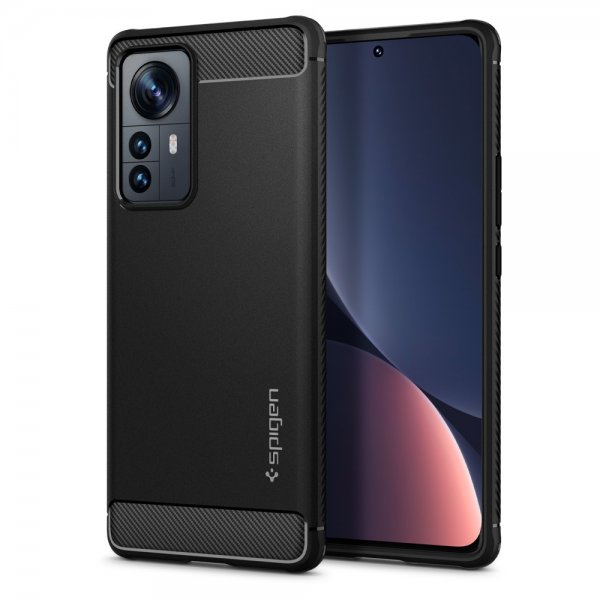 Spigen Xiaomi 12 Pro Deksel Rugged Armor Matte Black