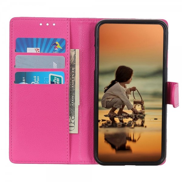 Xiaomi 12T/12T Pro Etui Litchi Magenta
