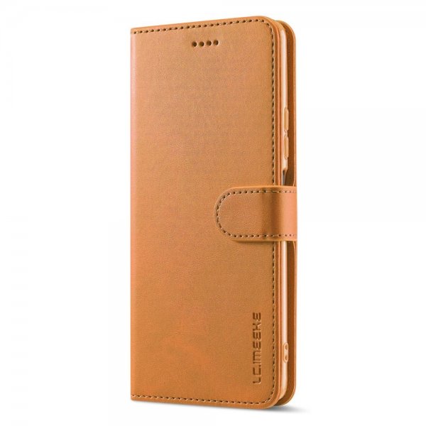 Lc.Imeeke Xiaomi 12T/12T Pro Etui med Kortlomme stativfunksjon Lysebrun