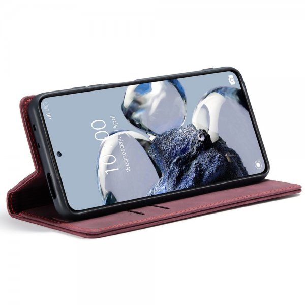 CaseMe Xiaomi 12T/12T Pro Etui Retro Flip Rød