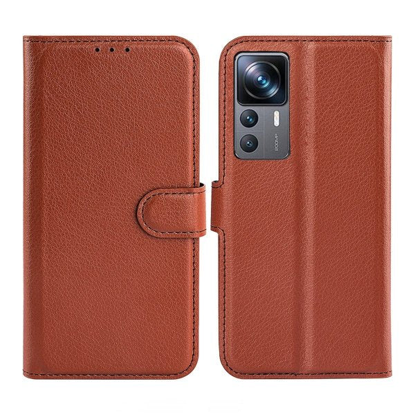 Xiaomi 12T/12T Pro Etui med Stativ Brun