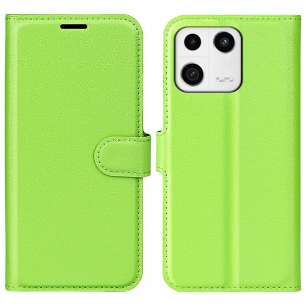 Xiaomi 13 Etui Litchi Grön