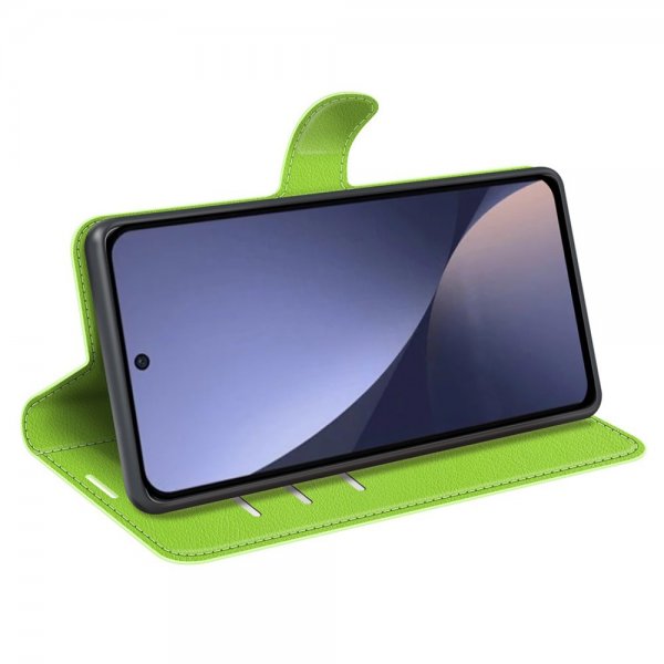 Xiaomi 13 Etui Litchi Grön