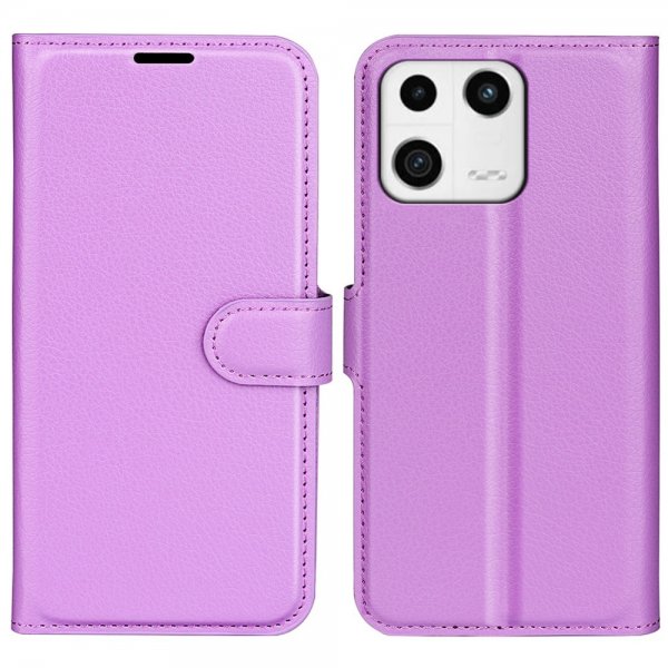 Xiaomi 13 Etui Litchi Lilla