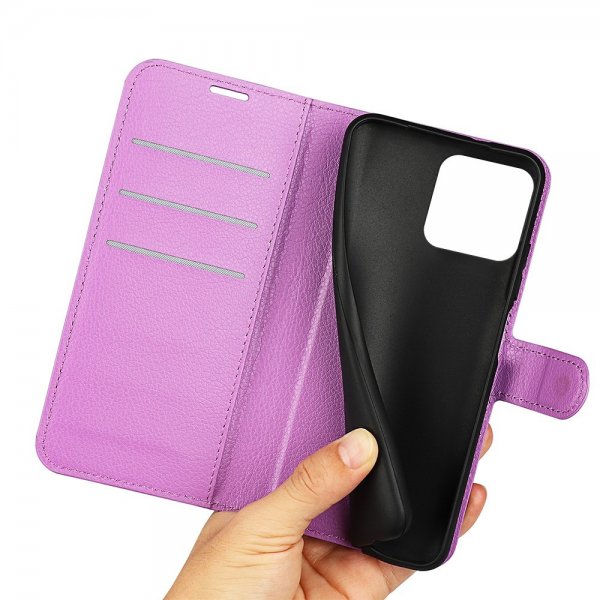 Xiaomi 13 Etui Litchi Lilla