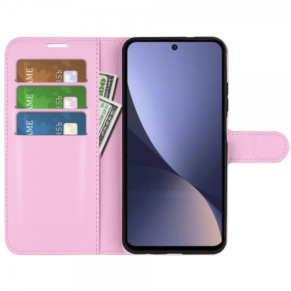 Xiaomi 13 Etui Litchi Rosa