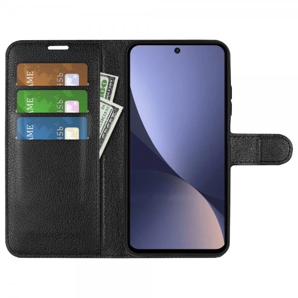 Xiaomi 13 Pro Etui Litchi Svart