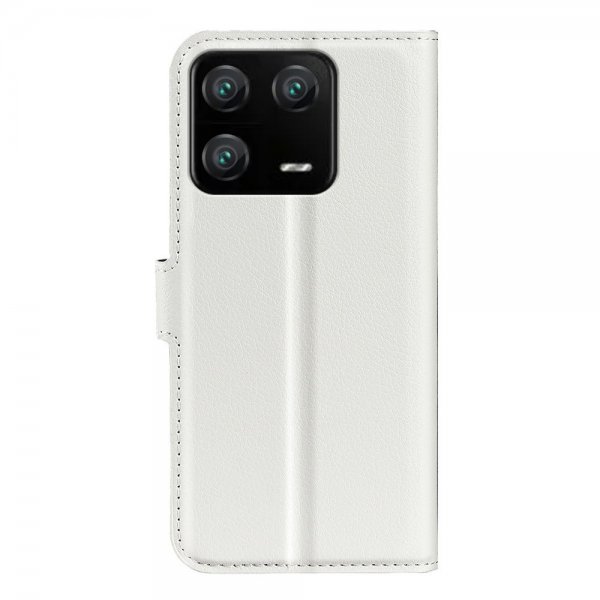 Xiaomi 13 Pro Etui Litchi Hvit
