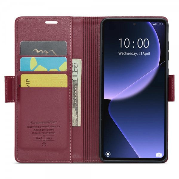 CaseMe Xiaomi 13T/13T Pro Etui 023 Series Rød