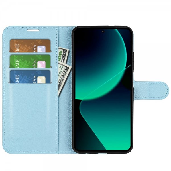Xiaomi 13T/13T Pro Etui Litchi Blå
