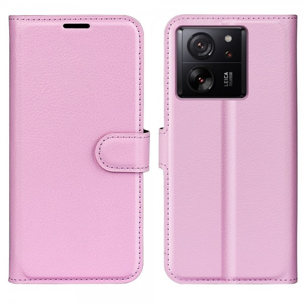 Xiaomi 13T/13T Pro Etui Litchi Rosa