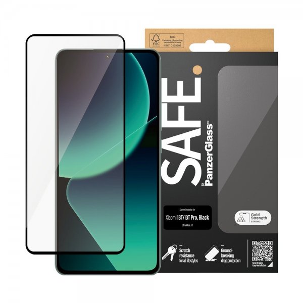 SAFE. by PanzerGlass Xiaomi 13T/13T Pro Skjermbeskytter Ultra-Wide Fit