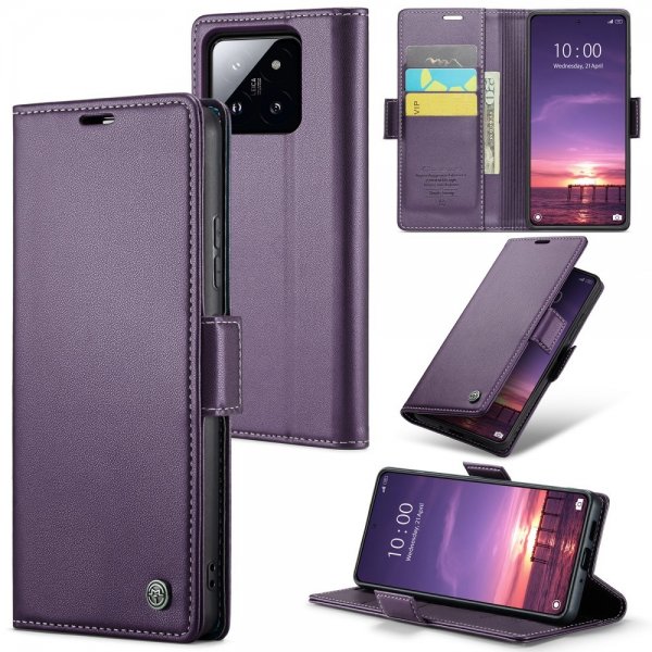 CaseMe Xiaomi 14 Etui 023 Series Lilla