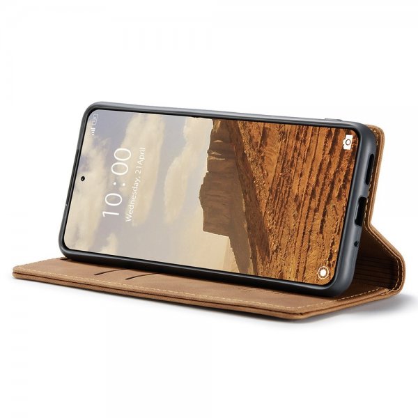 CaseMe Xiaomi 14 Etui Retro Flip Brun