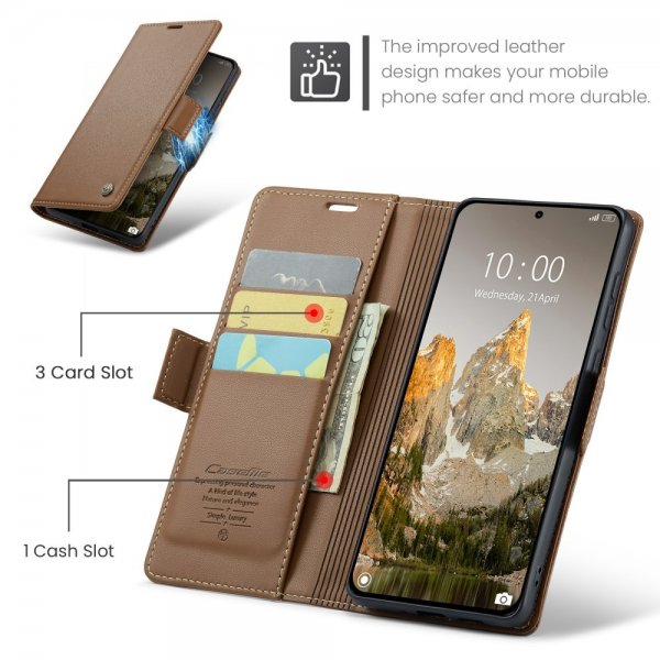 CaseMe Xiaomi 14T Etui 023 Series Brun