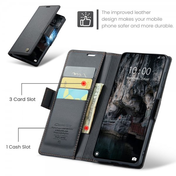 CaseMe Xiaomi 14T Etui 023 Series Svart