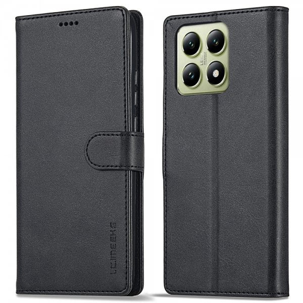 Lc.Imeeke Xiaomi 14T Etui med Kortlomme stativfunksjon Svart