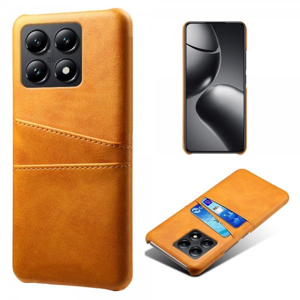 Xiaomi 14T Deksel med To Kortlommer Lysebrun