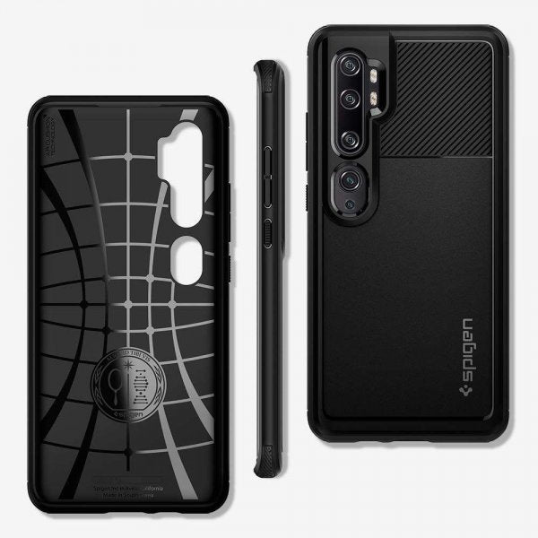Spigen Xiaomi Mi Note 10/Mi Note 10 Pro Deksel Rugged Armor Matte Black