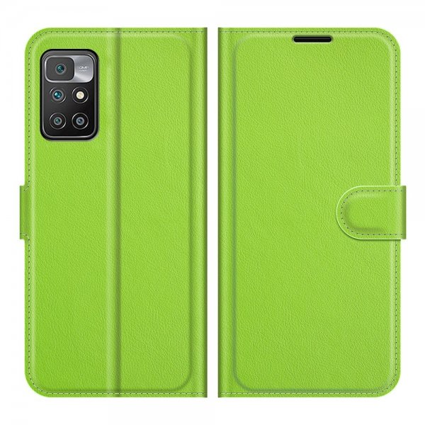 Xiaomi Redmi 10 Etui Litchi Grønn