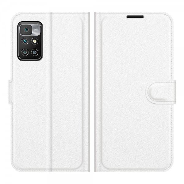 Xiaomi Redmi 10 Etui Litchi Hvit