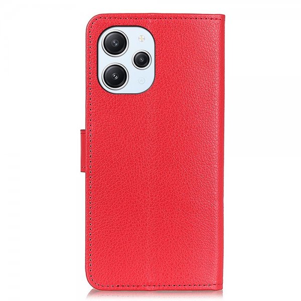 Xiaomi Redmi 12 Etui Litchi Rød