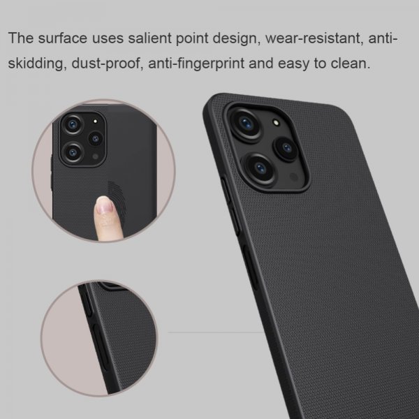 Nillkin Xiaomi Redmi 12 Deksel Frosted Shield Svart