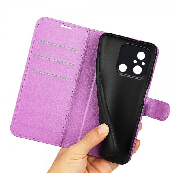 Xiaomi Redmi 12C Etui Litchi Lilla