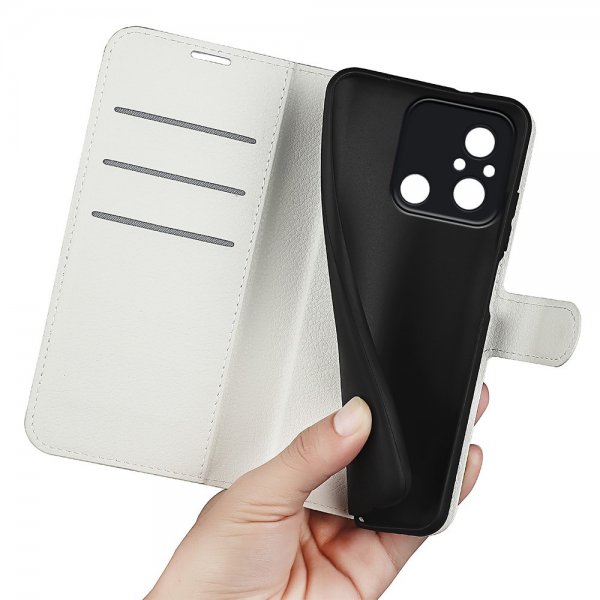 Xiaomi Redmi 12C Etui Litchi Hvit