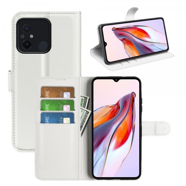 Xiaomi Redmi 12C Etui Litchi Hvit
