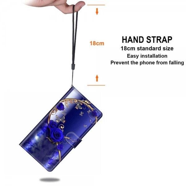Xiaomi Redmi 12C Etui Motiv Blåa Rosor