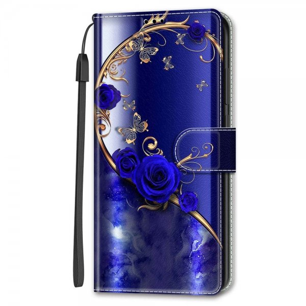 Xiaomi Redmi 12C Etui Motiv Blåa Rosor