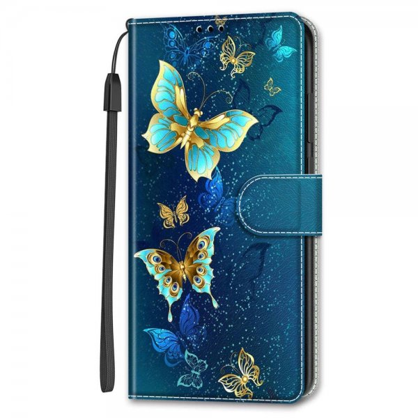 Xiaomi Redmi 12C Etui Motiv Glitter Sommerfugler