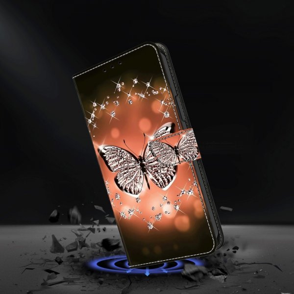 Xiaomi Redmi 12C Etui Motiv Krystall Sommerfugl