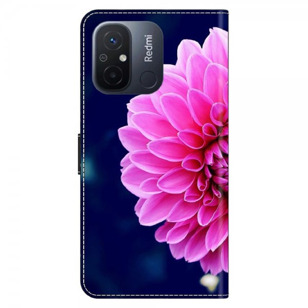 Xiaomi Redmi 12C Etui Motiv Rosa Blomst