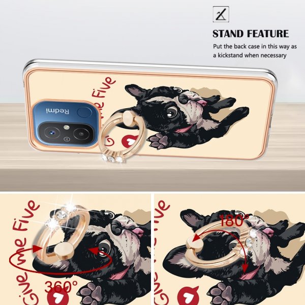 Xiaomi Redmi 12C Deksel Finger Ring Motiv Give Me Five