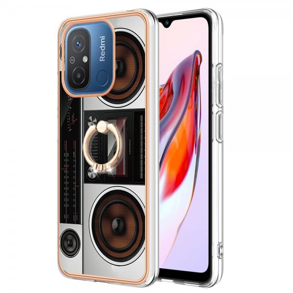 Xiaomi Redmi 12C Deksel Finger Ring Motiv Radio