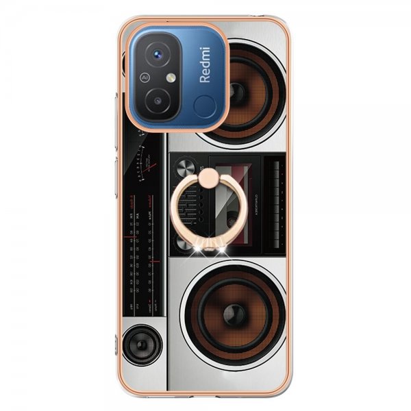 Xiaomi Redmi 12C Deksel Finger Ring Motiv Radio