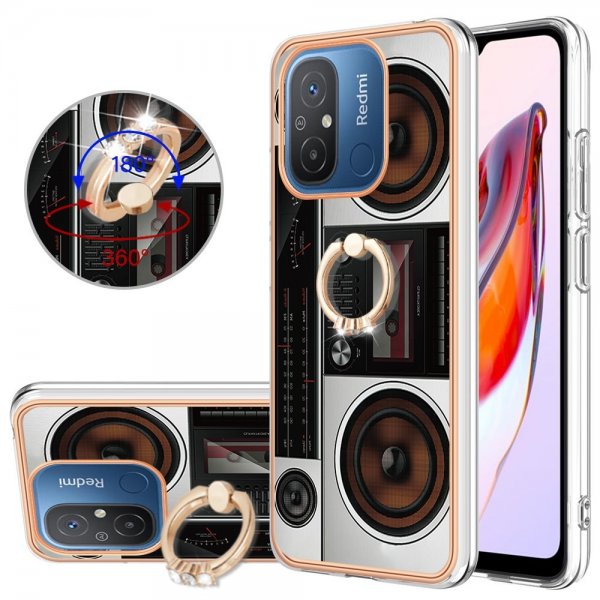 Xiaomi Redmi 12C Deksel Finger Ring Motiv Radio