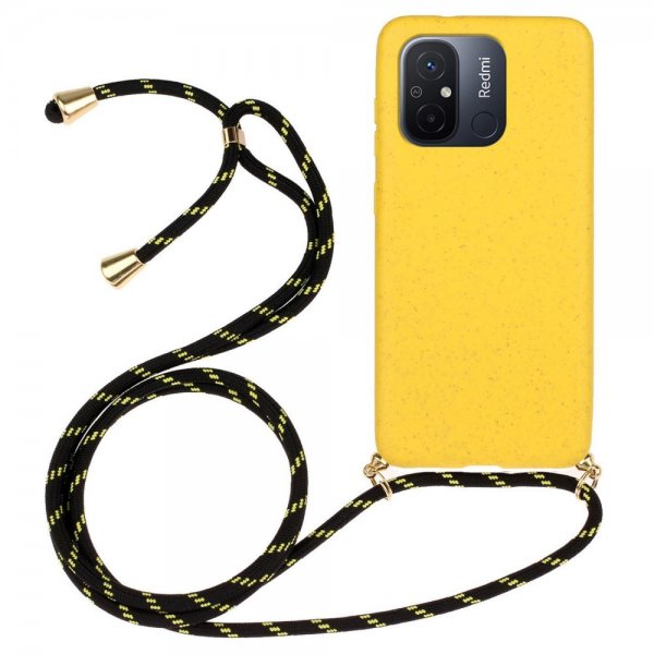 Xiaomi Redmi 12C Deksel Hvetestrå Stropp Gul