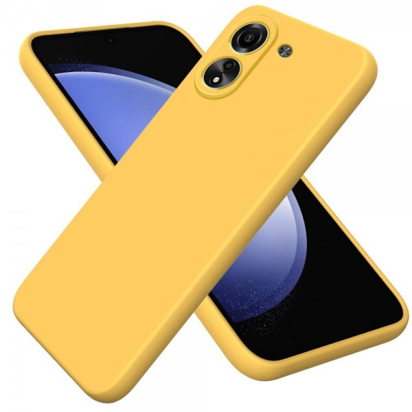 Xiaomi Redmi 13C Deksel med Stropp Silikon Gul