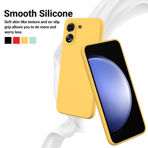 Xiaomi Redmi 13C Deksel med Stropp Silikon Gul