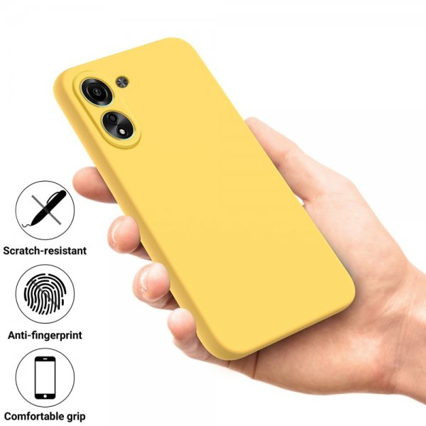 Xiaomi Redmi 13C Deksel med Stropp Silikon Gul