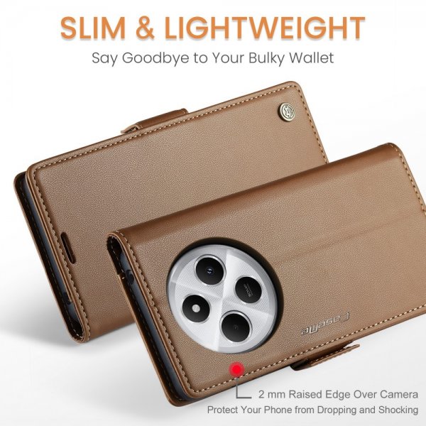 CaseMe Xiaomi Redmi 14C Etui 023 Series Brun