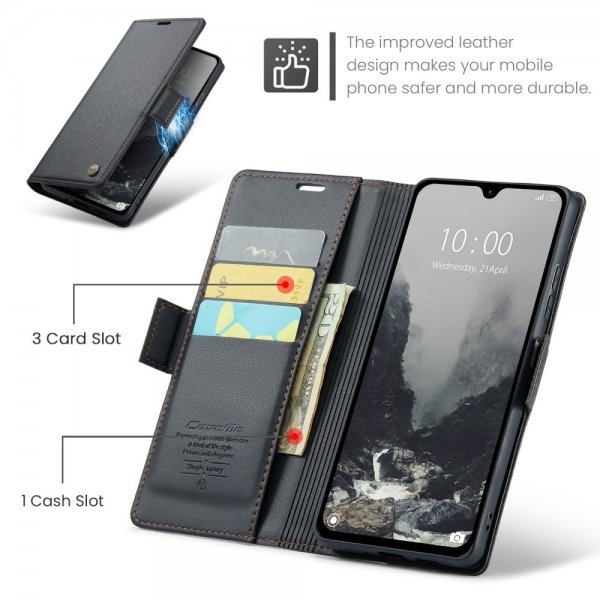 CaseMe Xiaomi Redmi 14C Etui 023 Series Svart